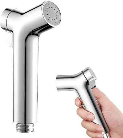 Fhioevt Pulverizador de Bidé de Mano Rociador Bidé Pulverizador Ajustable Pulverizador para Bidet Portátil Grifo Bidet para WC Ducha de Bidet para Baño, Mascotas, Inodoro, Higiene Personal