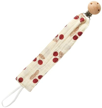 Baby Schnullerkette Clip, Unisex-Schnullerband Clip für Baby mit Clip Schnullerband Stoff Baumwolle Schnuller Clips für Lätzchen Dreieckstuch Sauger Schnuller (C)