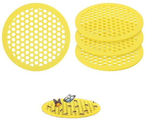 4 Stück Insektentränke, Schwimmende Bieneninsel, Bienentränke den Garten, Bienenponton, Schmetterlingsfuttermittel für Garten,Bestäuber Wasserstation, für Bee Houses, Gardens, Orchards