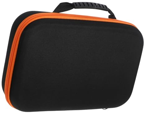 SEWACC Oxford Cloth Tool Bag Long Carrying Case Orange Zipper Power Drill Tool Organizer for Electricians and Workshops
