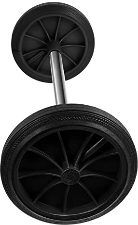 Ipetboom Plastic Trash Can Wheels with Hollow Shaft Easy Mobility Garbage Can Pulley Trash Bin Accessories for Outdoor Waste Collection and Heavy Duty Transport