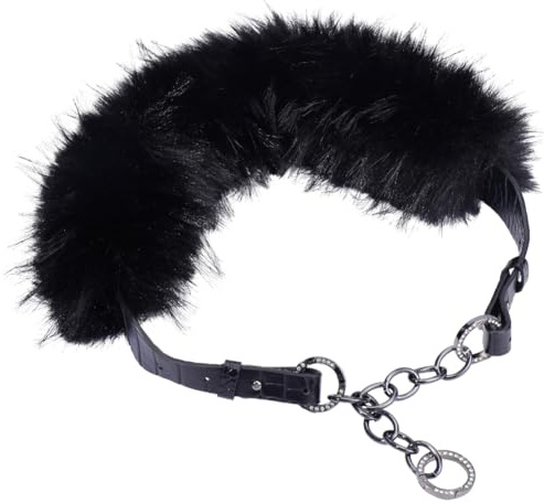 GORGECRAFT Kunstpelz Hüftgürtel Schwarzer PU Leder Mittelalterlicher Breiter Bund Vintage Punk Western Nieten Ästhetisch Verstellbare Ketten Aus Legierung Gürtel Für Damen Kleider Hosen Accessoires LA