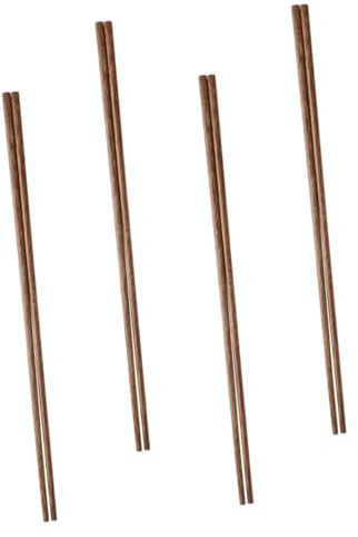 VALICLUD 4paires Baguettes à Frire Bois Naturel Baguettes Cuisine Longues Pour Friture Plats Chauds Protection Mains