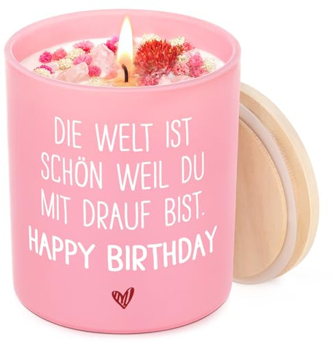 Geburtstagsgeschenk für Frauen, Duftkerze Geschenke für Frauen Freundin | Happy Birthday Geschenk, Geschenkideen für Freundin, Schwester, Kollegen, Mama