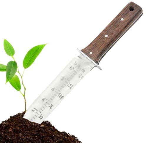 Cazzuola da giardino per giardinaggio, strumento per scavare e tagliare, pala per piante con manico ergonomico, per uomini, anziani, adulti, professionisti, appassionati, compleanni, Natale e