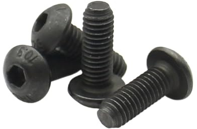 Linshuvudskruvar 2–80 stycken M1,6 M2,5 M3 M4 M5 M6 M8 M10 M12 linshuvudskruvar sexkantskruvar (60 mm, M4 (30 st))