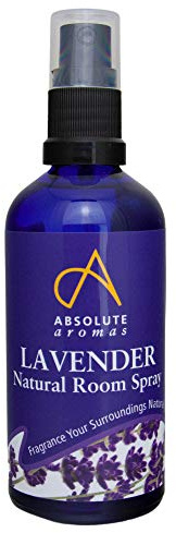 Absolute Aromas Naturligt Lavendel rumsspray 100 ml med Ren Lavendel Eterisk Olja - Lätt, Krispig och Lugnande Arom - 100% Rent, Naturligt, Veganskt, Outspädd och Icke-djurtestat