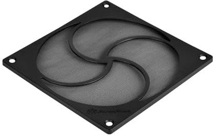 Silverstone SST-FF125B – 120 mm fläktskydd med HiFlow dammfilter, magnetmontering, svart