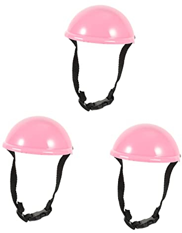 BCOATH 3-teiliger Sonnenhut Für Hunde Haustier-Parodie-Helm Regenfeste Funktion Dekorativer Sicherheitshut Für Den Außenbereich Bequeme Passform Geeignet Für Haustiere