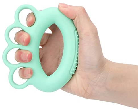 ANKROYU Entraîneur de Préhension en Silicone, Exercice pour Mains, Renforcement de la Préhension 40 lb, Balle Anti-Stress et Entraîneur de Doigts pour Soulager les Crampes des Mains