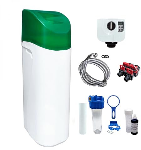 Addolcitore Acqua 30l Valvola Canature Completo Di Accessori - Da 1 A 6 Persone