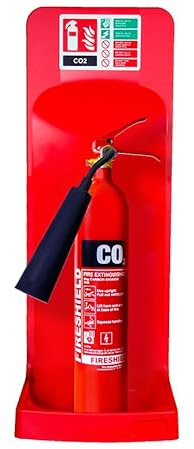 Single Red Fire Extinguisher Stand - FireShield