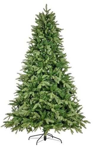 Nataland Albero di Natale Artificiale Verde Modello Alben Altezza 270 Cm, Abete Super Folto con Effetto Realistico, Rami Rel Touch e Aghi Anticaduta