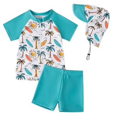 YAGATA Traje de baño infantil con protección UV, diseño de dinosaurio, Coco A, 12-18 meses