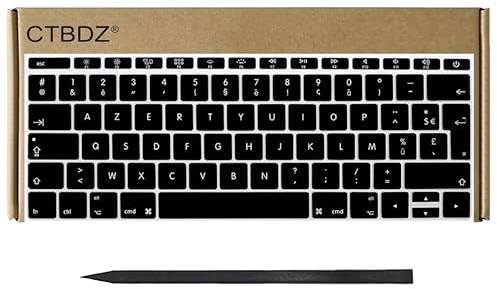 CTBDZ Lot de Capuchons de Touches de Clavier de Rechange compatibles pour MacBook Pro Retina 13 A1708 (Disposition française)