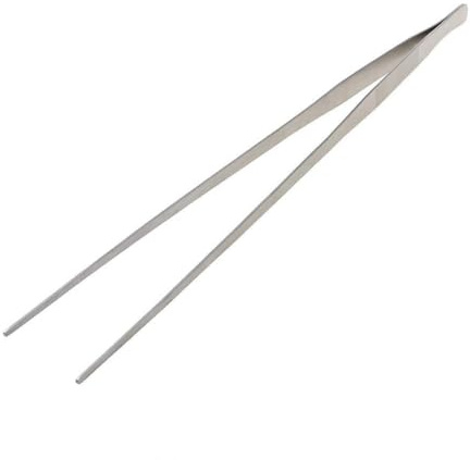 XuQiZZpp 48,3 cm Aquarium-Pinzette, Servierzange, Edelstahl, gerade Pinzette für Aquarien, Pflanzenfütterung
