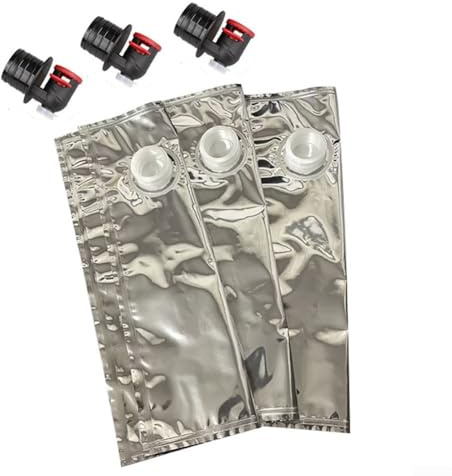 Wine Purse Replacement Bags 2L Reusable Beverage Pouch Set of 3 - Refill Dispenser Bags for Wine Cooler Purses, Party Pouches with Spout, Portable Drink Carrier for Concerts, Beach, Outdoor Events