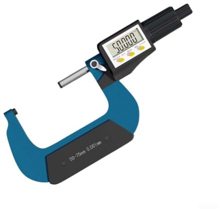 Micromètre numérique, outil de mesure électronique extérieur 0-25 mm 50-75 mm 75-100 mm 0,001 mm jauge de précision pour ingénieur machiniste (50-75 mm)