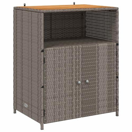 vidaXL Schrank mit Tür Grau 70 x 50 x 87 cm Polyester und Roly Ratten