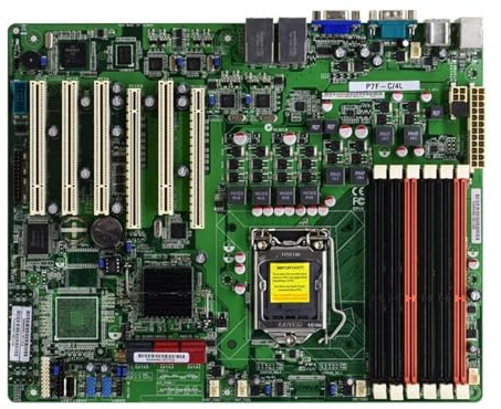 Carte mère de Jeu Fit for ASUS P7F-C/4L Serveur Carte mère LGA 1156 DDR3 32GB Intel 3420 ATX Prise en Charge Core Intel I7-800 Xeon 3400 série CPU