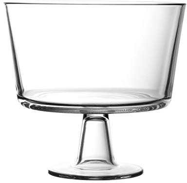 Royalty Art Trifle Bowl with Pedestal – Large Italian Glass Dessert & Cake Stand, Elegant Centerpiece for Layered Trifles, Weddings, Holidays & Entertaining – Gift Boxed
