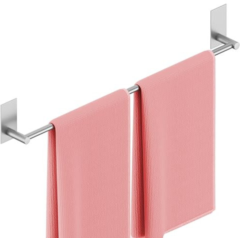 KES Handtuchhalter ohne Bohren 60CM Badetuchhalter Edelstahl SUS304 Handtuch Halter Handtuchstange Duschtuchhalter Klebend Gebürstet, A7000S60B-2