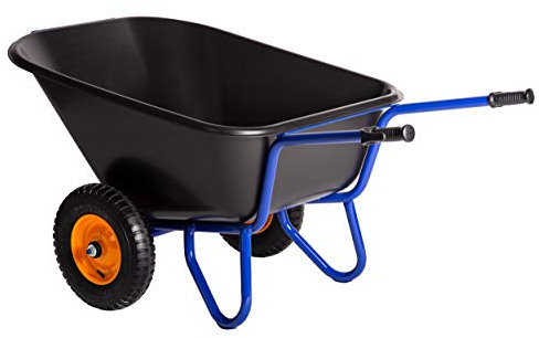KELBERG Schubkarre 293L 2-Rad bis 250 kg Hofkarre Stallkarre Futterkarre 400-8 6PR