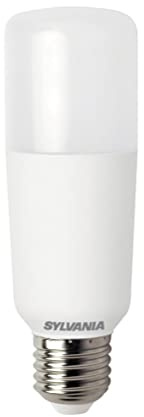 SYLVANIA LED-Lampe, E27 Sockel, 1600 Lumen, Cool White (4000 Kelvin), 14 Watt Leistung, 15000h Lebensdauer, 37mm Durchmesser, 137mm Länge, Weißer Röhren Kolben, 1er Pack