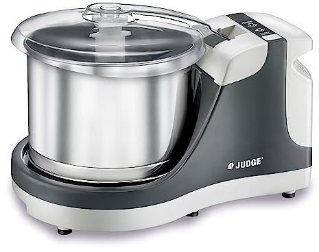 Judge By Prestige Table Top 2 Liter Wet Grinder with Coconut Scraper and Atta Kneader Attachments [110 Volts, 200 Watts]
