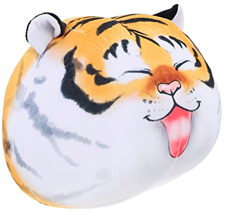 TOYANDONA 1 Stück Kissen Chinesisches Maskottchen Spielzeug Stofftier Puppe Tier Stofftier Couch Dekokissen Stofftiere Couchkissen Festival-Geschenk Plüsch-Tigerpuppe