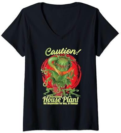 Venus Fly Trap Carnivorous Untrained House Plant Design V-Neck T-Shirt