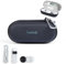 Luxtude Contact Lens Case, 2 in 1 Cute Contact Lens and Glasses Case, Built-in Mirror & Tweezers & Contact Lens Solution Bottle, Double Layer Hard Carrying Case for Well Protection,Black