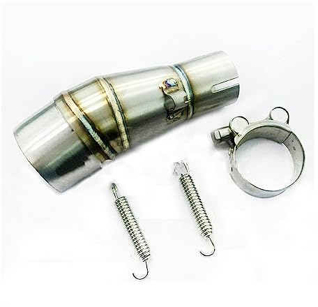 TUHBCX Motorräder Auspuffanlage Motorrad Auspuff Mittelrohr Für Kawasaki Für Ninja 250 250R Für Z250 Z300 Schalldämpfer Verbindungsrohr Mittelteil Adapter Edelstahl Schalldämpfer