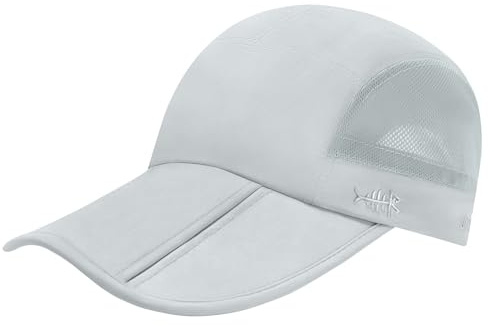 Bassdash Casquette de Baseball de Pêche Pliante UPF 50+ Chapeau Portable Extérieur Imperméable de Protection Solaire Homme Femme Réglable