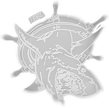 HAWILLOSCH Silikon-haifischform-epoxid-kit Stellen Sie Ihr Eigenes Harz Her