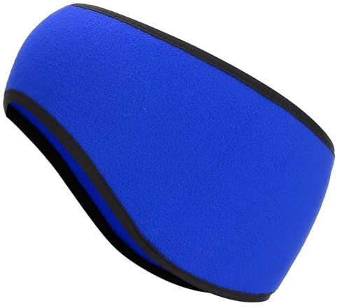 PATIKIL Öronvärmande Pannband, Polar Fleece Öronvärmare Pannband Vinter Elastiskt Svettband Essentiell Löpning Utomhus Löpning Löpning Jogging Promenad Skidåkning Cykling, Blå