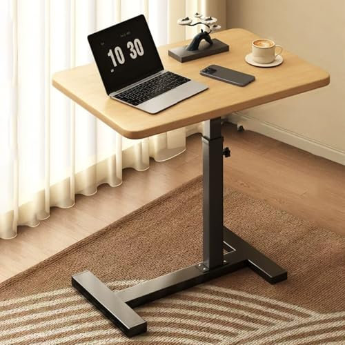 DSEWTEZXI Mobile Couch couchtisch, Schlafzimmer beistelltisch mit Rollen, höhenverstellbar Bett beistelltisch mit Rollen, Laptop Schreibtisch auf Rollen, for zu Hause und im Krankenhaus.