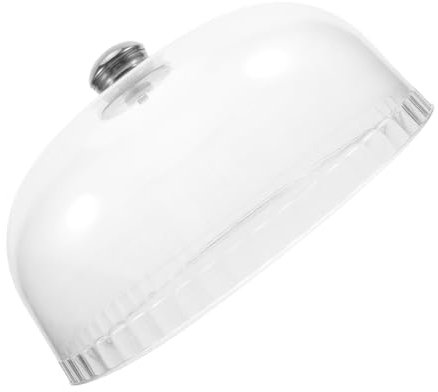 Alipis Cúpula Acrílica para Tartas Reutilizable Transparente Resistente y Práctica con Asa Desmontable Cubierta Antipolvo Redonda para Exhibir Pasteles Tartas y Postres Diversos