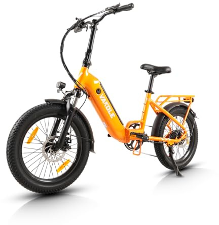 VAKOLE E-Bike Klapprad 20 Zoll Kompaktes Tiefeinsteiger Ebike 36V 13Ah Akku