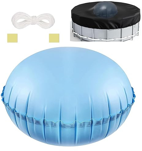 Coussin de Piscine hivernage, 4 × 4ft Coussin Gonflable Oreiller Piscine, Oreiller d'air pour Piscine Hors, Coussins Flotteurs D'hivernage Pool pour Plupart des Piscines, Spas, Fontaines, Petites Pool