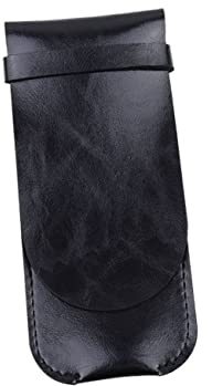 DOITOOL Leder-stifteetui mit Schutzhülle für Stifte Aufbewahrungstasche für Mehrere Stifte Vintage-Stil Stiftebeutel für Zuhause Büro und Schule Schwarz
