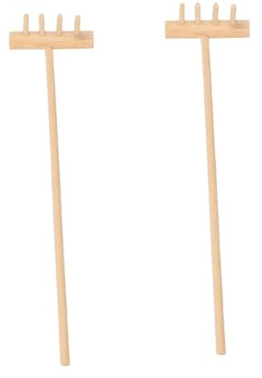 Gadpiparty 2 pièces Mini Râteau Jardin Outil Décoratif pour Jardin Zen Sable de Bureau Léger et Accessoire de Feng Shui