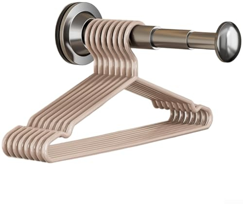 babominimer Tringle de suspension télescopique pour suspension murale à ventouse, support à vêtements pliable avec 3 sections réglables, extension de 12 à 20 cm, sans (fourrage)