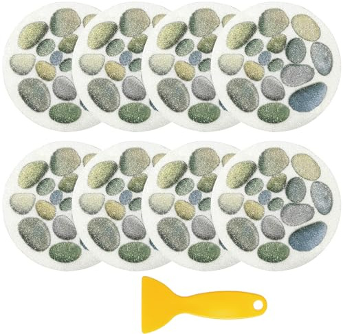 Fgdui rutschfeste Badewannen Aufkleber Antirutsch Dusche Selbstklebende Antirutsch Sticker mit Schaber für Duschtasse Küchenboden Treppe