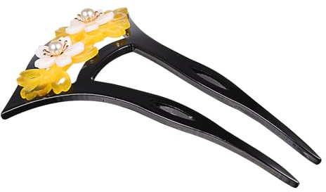 TOVINANNA Antike Chinesische Haarnadel aus Acryl U förmig Retro Haarschmuck für Damen und Mädchen für Verlobung und Geburtstag