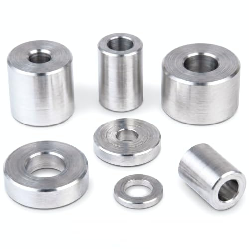 PROTECH 10 Stück Alu Distanzhülsen M5 aus Aluminium 10x5,3x5 Alu Hülsen Abstandshülse Abstandhalter Rohrbuchse Rund Innendurchmesser 5.3mm Länge 5mm