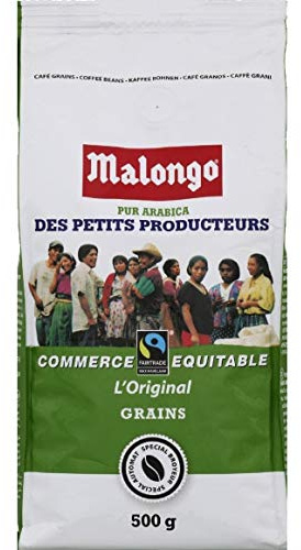 Malongo - Café En Grains Bio Commerce Équitable - 500G - Lot De 3 - Prix Du Lot - Livraison Rapide En France Métropolitaine