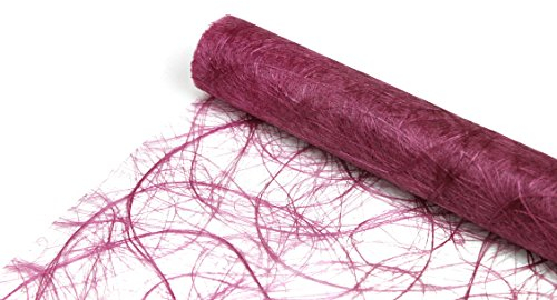 JULANO Sizoweb Original Tischläufer Tischband zur Dekoration (60cm,20m, alpenveilchen)