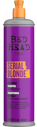 Bed Head by TIGI Serial Blonde Shampoo, Deeply Cleanses, Brightens & Enhances Blonde Hair, Salon Professional Formula, 600ml