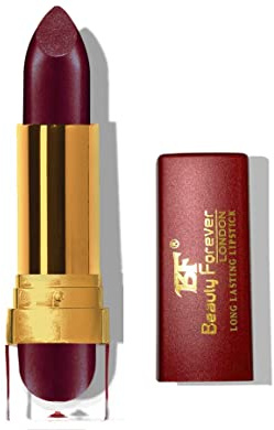 Beauty Forever Long Lasting Cream Lipstick, Glossy & Moisturising Lip Formula, Vitamin C & E Enriched, Hydrating Feature, High Impact Lip Colour, Available In 24 Shades (Starry Violetta (LL118))